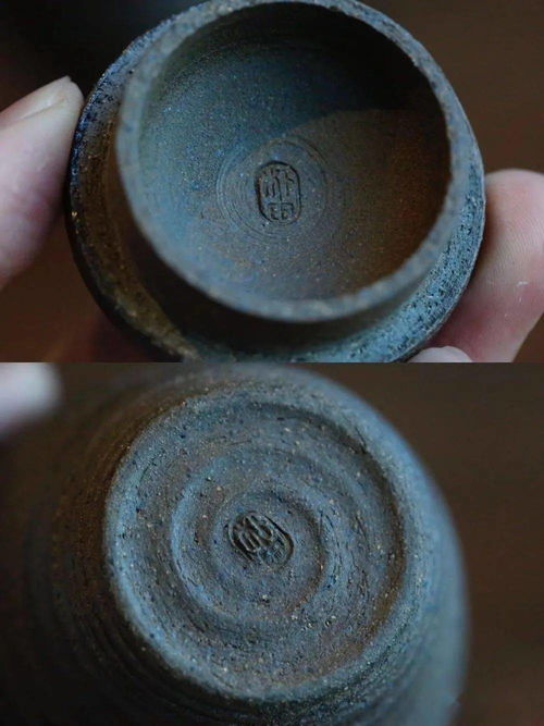 清倉秒殺 柴燒手工粗陶拉坯蓋碗 茶入,茶席上的侘寂風